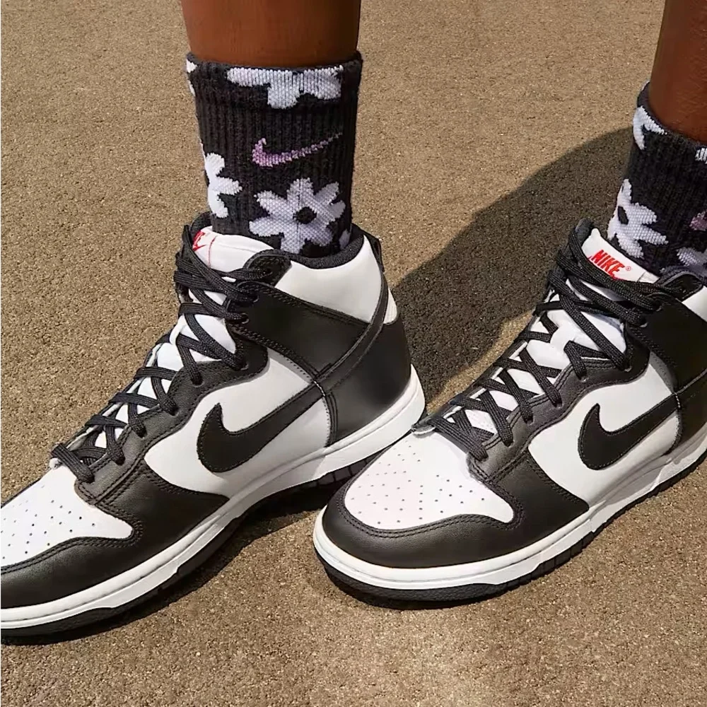 Nike Women's High-Top Sneakers in Black & White